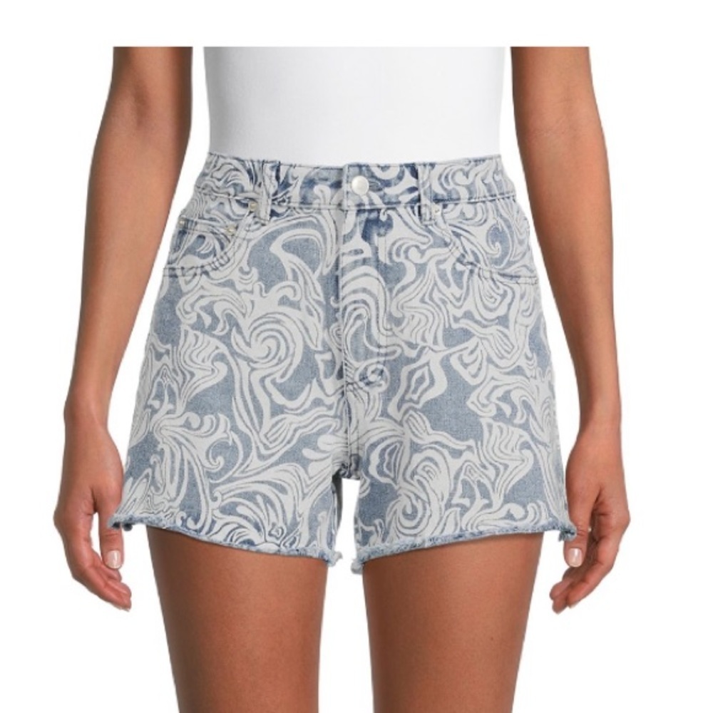 Denim Midi Shorts for Juniors